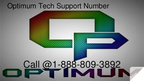 optimum tech support number hours