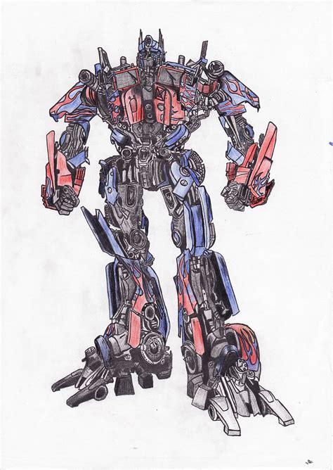 Optimus Prime Drawing
