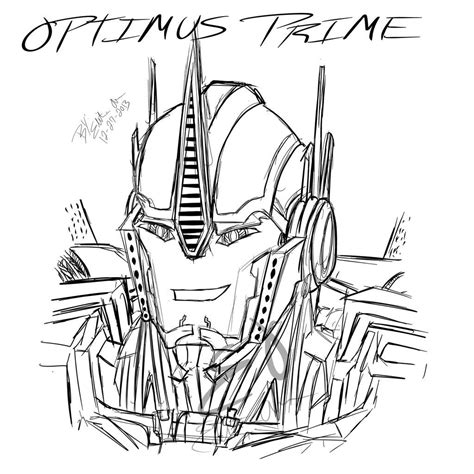 optimus prime face coloring pages