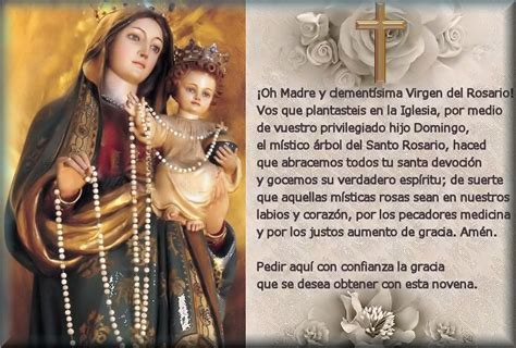 oracion a la virgen del rosario