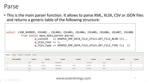 oracle apex_data_parser example