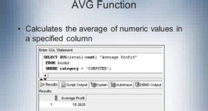 oracle avg function example