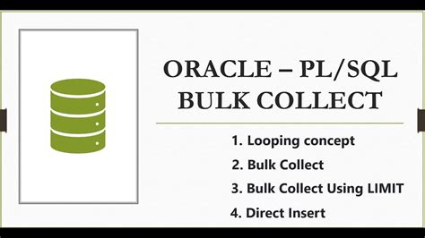 Oracle Bulk Collect Into Array Example
