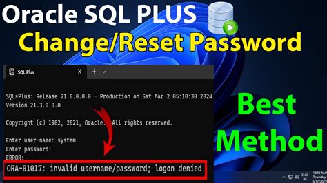 oracle change user password sqlplus