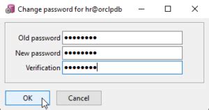 oracle change user password with special characters