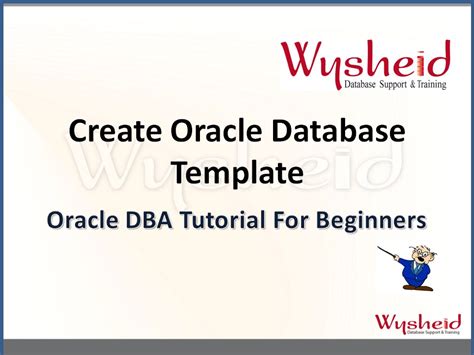 oracle database template download