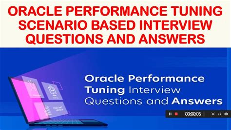 oracle dba performance tuning interview questions and answers for experienced