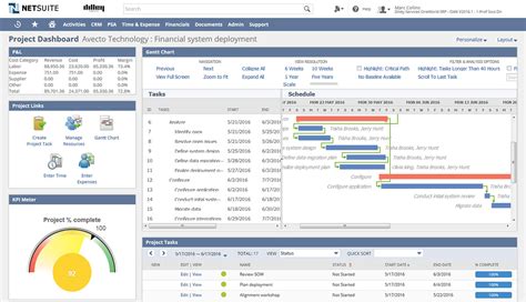 oracle netsuite project management