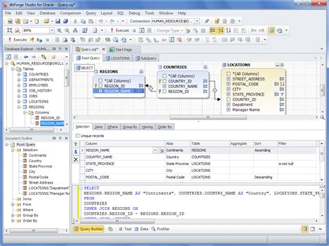 oracle sql developer query cost