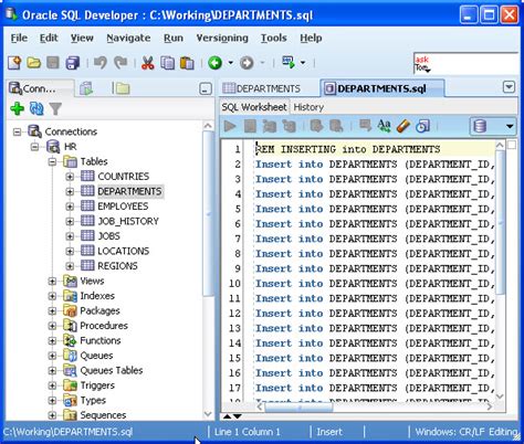 oracle sql script to export data to csv