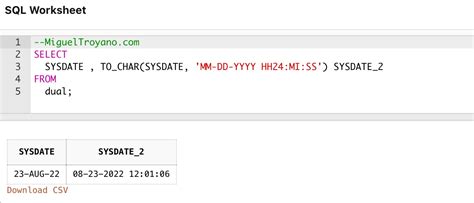 oracle sql sysdate minus 1 day