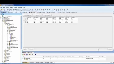 Oracle Staging Table