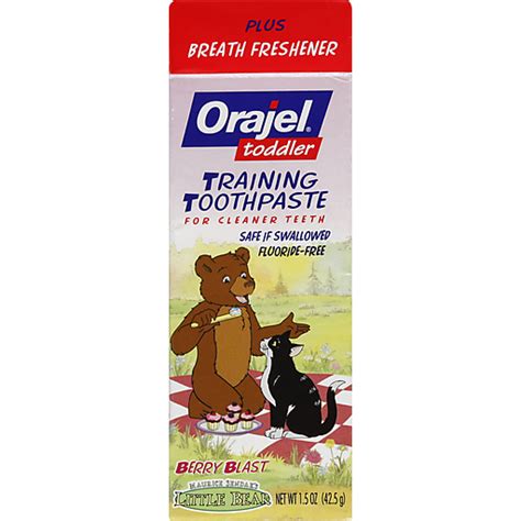 orajel little bear toothpaste