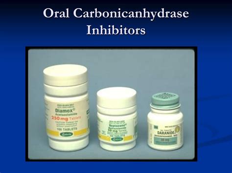 oral carbonic anhydrase inhibitors