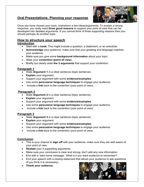 oral presentation script example