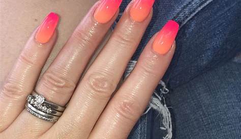 Orange And Pink Nails Ideas Beautiful Nail Art nails Nail Art