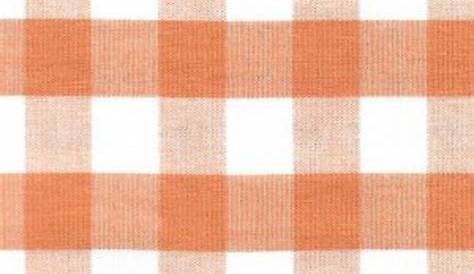 Fabric Finders Orange White Gingham Cotton Fabric - Texassusannie.com