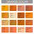 orange color palette with names