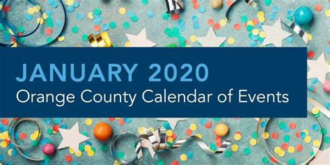 Orange County Calendar Of Events