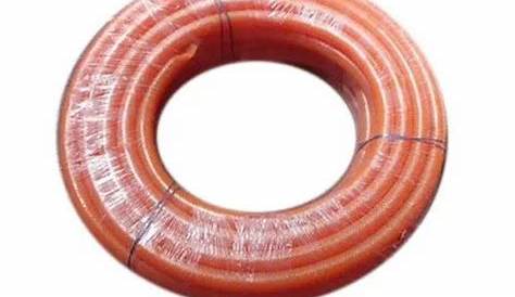 Orange Flexible PVC Braided Hose Pipe, Length of Pipe 30