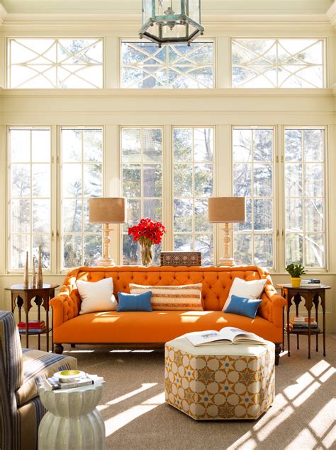 Famous Orange Sofa Living Room Ideas Best References
