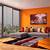 orange walls living room