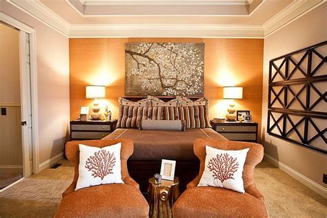 Orange Accent Bedroom