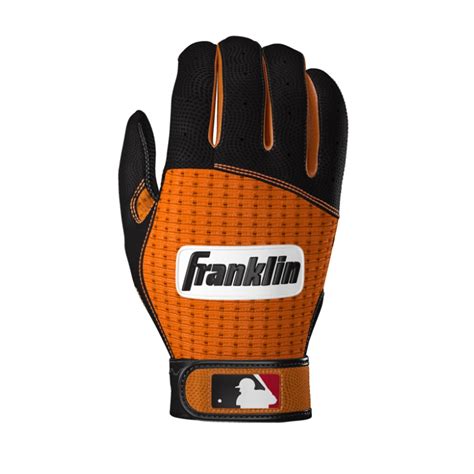 orange and black batting gloves