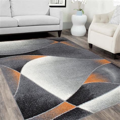 orange and white rug australia
