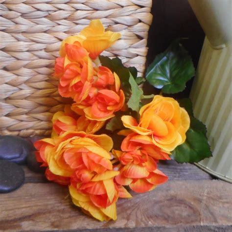 Orange Artificial Flowers Ebay