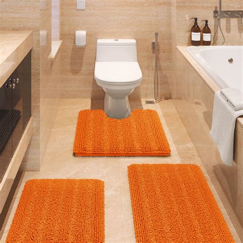 Orange Bath Mat Rubber