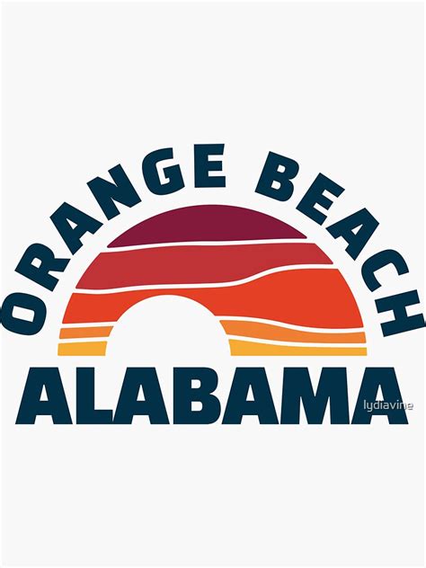 Orange Beach Sticker