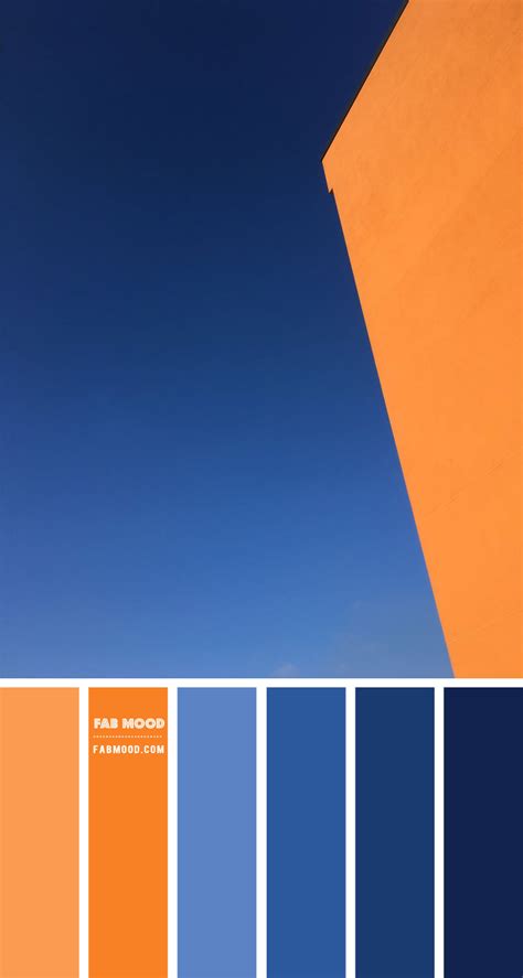 Orange Blue Colour