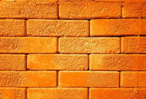 Orange Brick Background