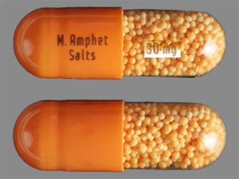 orange capsule m amphet salts