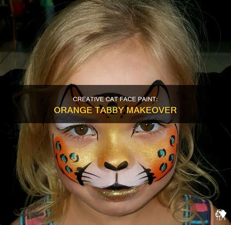 orange cat face paint