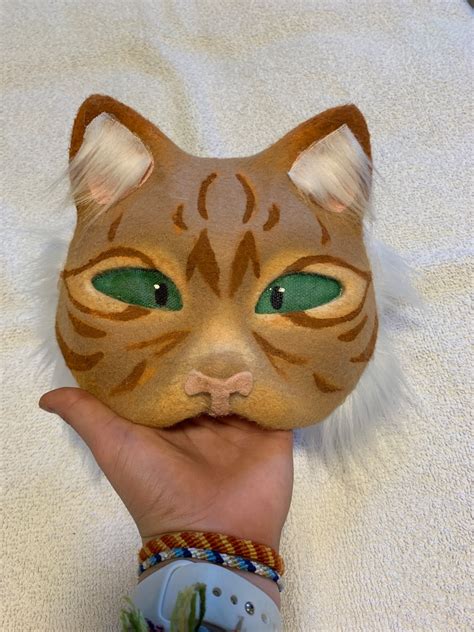orange cat therian mask