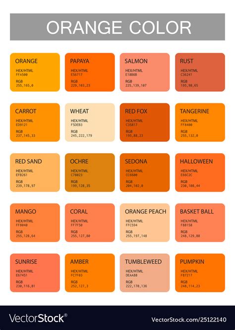 Orange Color Html Code