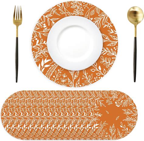 Orange Disposable Placemats