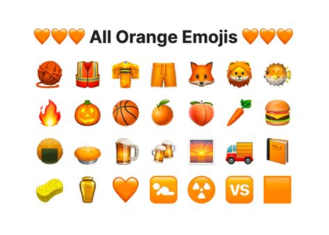 Orange Emoji Captions