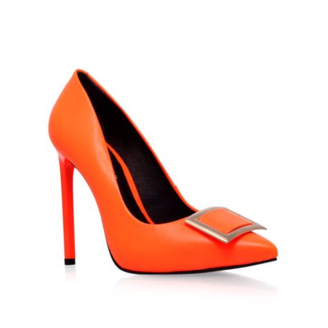 orange kurt geiger heels