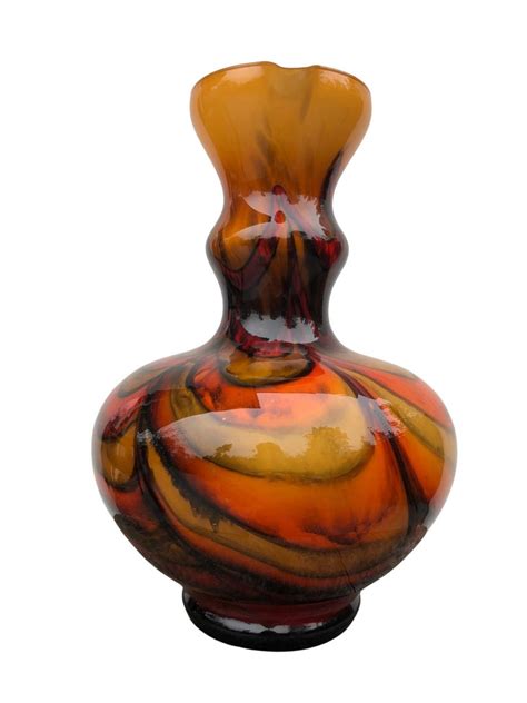 Orange Opaline Vase