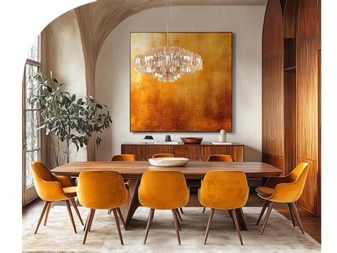 Orange Painted Wall Art