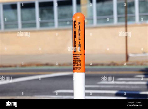 Orange Pipeline Markers