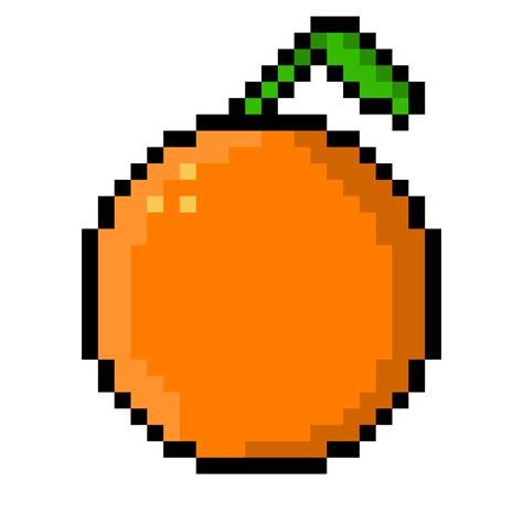 orange pixel art