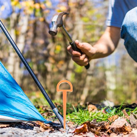Orange Plastic Tent Stakes
