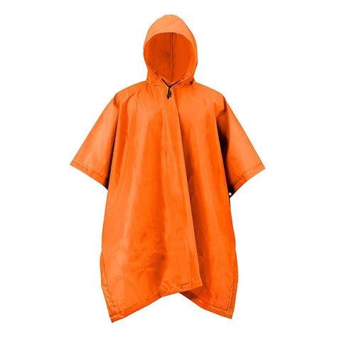 orange rain poncho