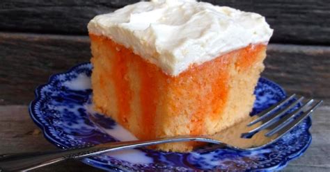 Orange Refrigerator Sheet Cake