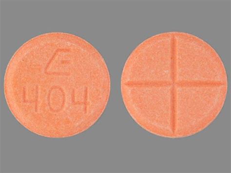 orange round pill e 404