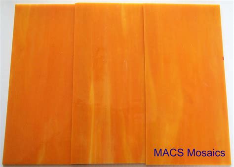 Orange Stained Glass Sheets
